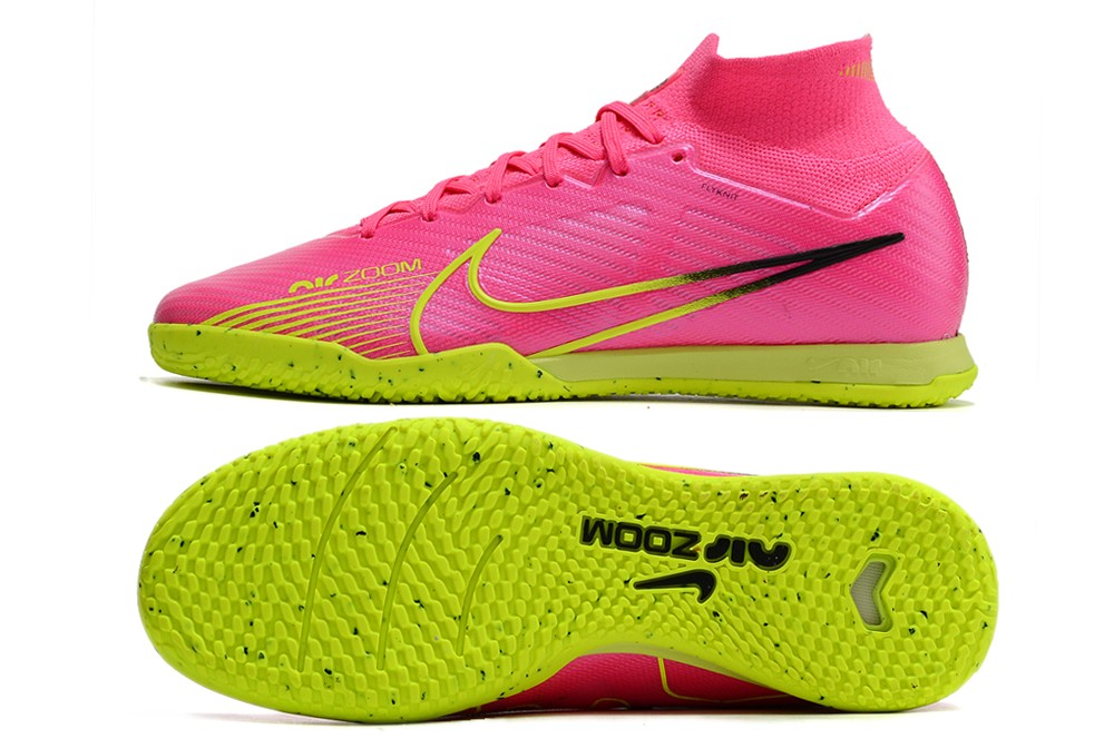 Nike Zoom Superfly 9 Academy Turf Soccer Shoes (Pink Blast/Volt